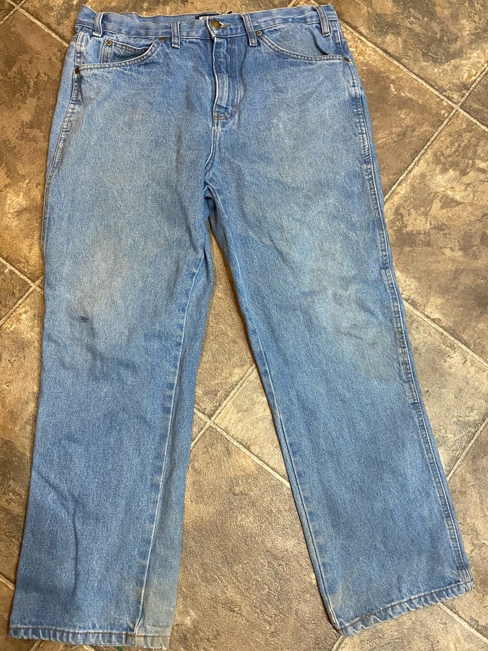 Straight-Fit Men's Jeans in Light Blue Denim